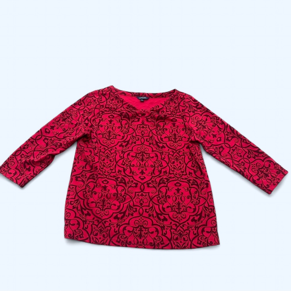 LANDS' END WOMENS 3/4 SLEEVES FLORAL PRINT SIZE LARGE STRETCH
KNIT B27